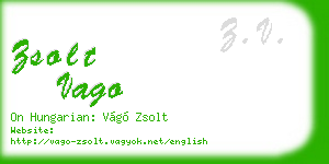 zsolt vago business card