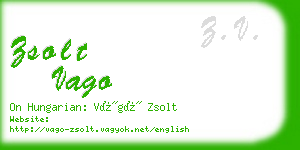 zsolt vago business card